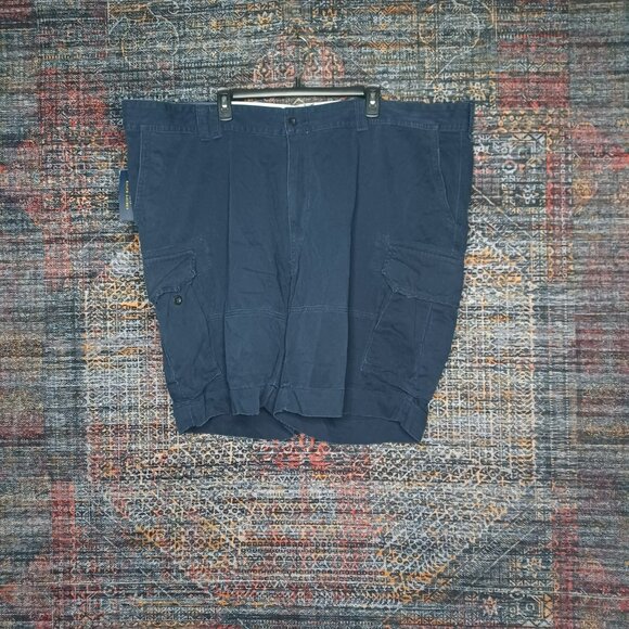POLO Ralph Lauren mens solid navy flap chino cargo shorts 52B BIG NWT - Picture 1 of 9